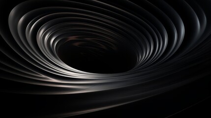 Enchanting spiral of a black hole tunnel: mesmerizing galactic phenomenon in deep space