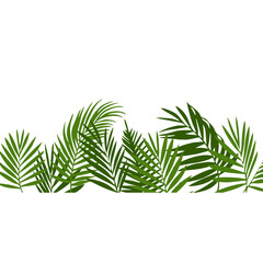 Summer Palm Tree Footer