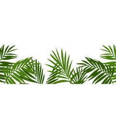 Summer Palm Tree Footer