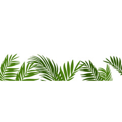 Summer Palm Tree Footer