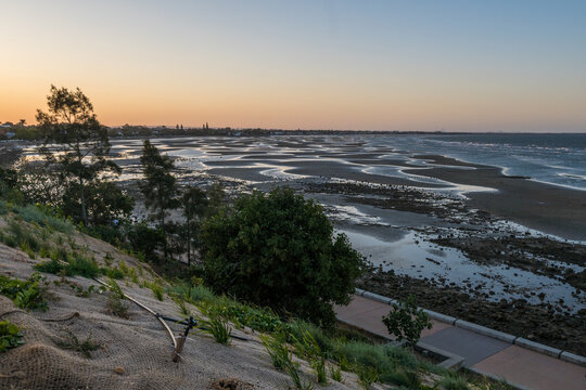 Esplanade path at Sandgate foreshore, Brisbane, Australia.