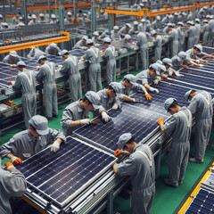 Solar Panels Assembly in China