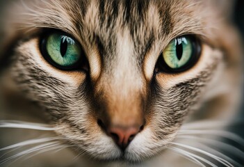 Cat eye macro close-up animal