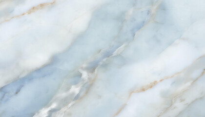 Fototapeta premium Biało błękitny ekskluzywny marmur, delikatny wzór, dekoracja płytka generative ai
