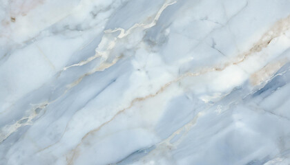 Fototapeta premium Biało błękitny ekskluzywny marmur, delikatny wzór, dekoracja płytka generative ai