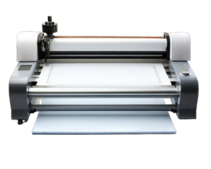 Printer isolated on white background. Big Printer on  png transparent background