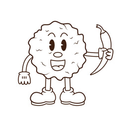 The Illustration of Cireng Boy Icon