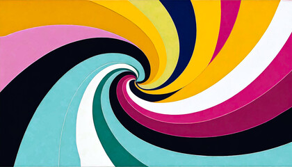 abstract colorful swirl