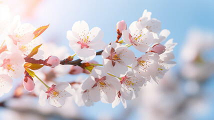 cherry blossom with sunrise
