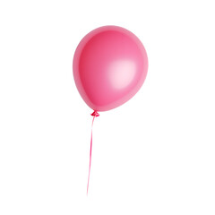 Pink balloon on transparent background PNG 