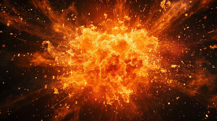 Obraz premium exploding fire background