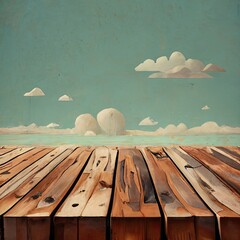 Empty old wooden table background.- 