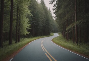 Beautiful tree lined road in the Tunnel of Trees on a drive through Emmet County from Harbor Springs