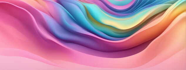Obraz premium Vibrant Abstract Color Waves Background