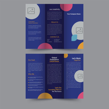 corporate tri fold brochure template