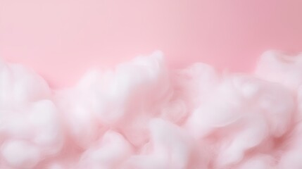 Pink cotton wool background, abstract fluffy soft color sweet candyfloss texture with copy space - obrazy, fototapety, plakaty