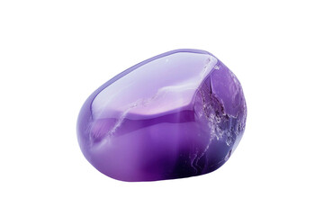 Chalcedony Purple Gemstone on Transparent Background