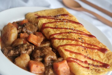 Beef with potatoes and vegetables