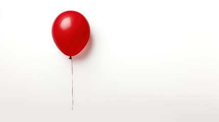 red balloon isolated on a white background