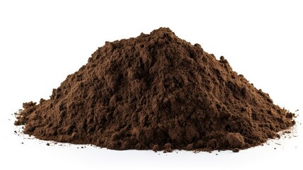 soil isolated on a white background