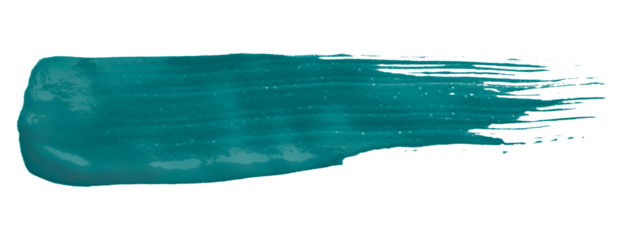 Shiny green brush watercolor painting isolated on transparent background. watercolor png