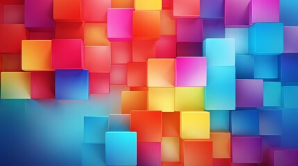 Background with colorful squares