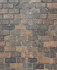Brick Wall Texture Font Facing