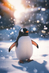 Lovely and sweet pengui’s baby, sweet smile.