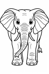Fototapeta premium Coloring Pages Elephants