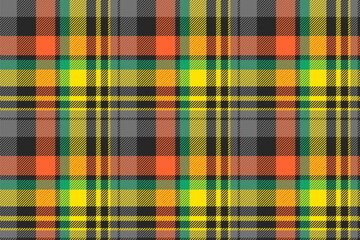 Plaid background, check seamless pattern. Vector fabric texture for textile print, wrapping paper, gift card or wallpaper.