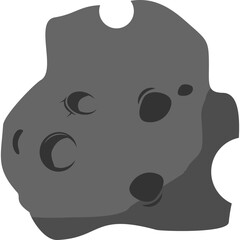 Fototapeta premium Asteroid Rock Illustration