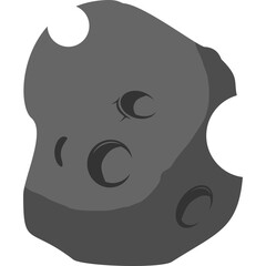 Asteroid Rock Illustration