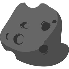 Asteroid Rock Illustration