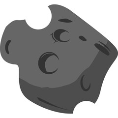 Asteroid Rock Illustration