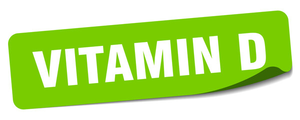 vitamin d sticker. vitamin d label