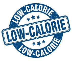 low-calorie stamp. low-calorie label. round grunge sign
