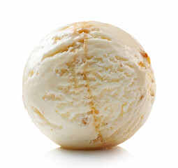 maple syrup and walnut ice cream scoop