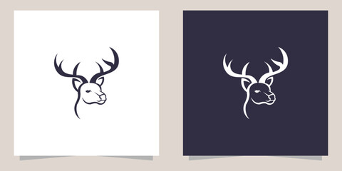 deer logo design vector