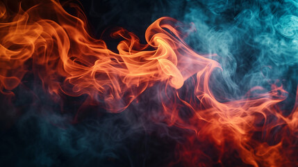 Fototapeta premium Fire background. 