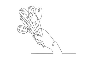 Obraz premium A bunch of tulips