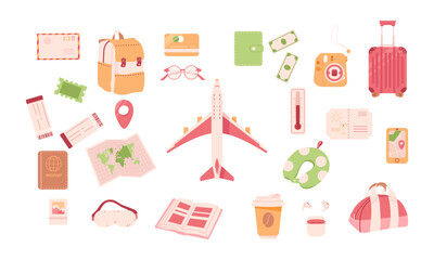 25 vector elements for travel