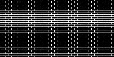 Fototapeta premium Black brick wall background. Brick wall background. Black or dark gray pattern grainy concrete wall stone texture background. 