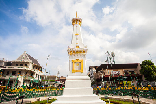 Tugu Jogja, Known as Tugu Pal is the Iconic Landmark of Yogyakarta. It is located near Malioboro street, a popular Tourist destination.