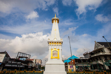Tugu Jogja, Known as Tugu Pal is the Iconic Landmark of Yogyakarta. It is located near Malioboro street, a popular Tourist destination.