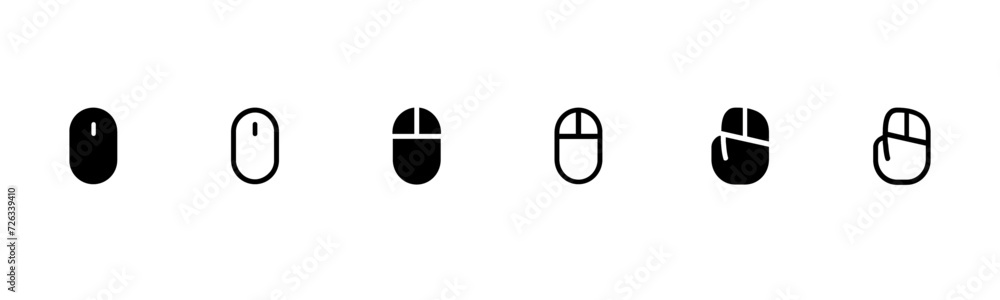 Aufkleber mouse icon. computer mouse icons set. computer mouse vector icon. editable illustration.