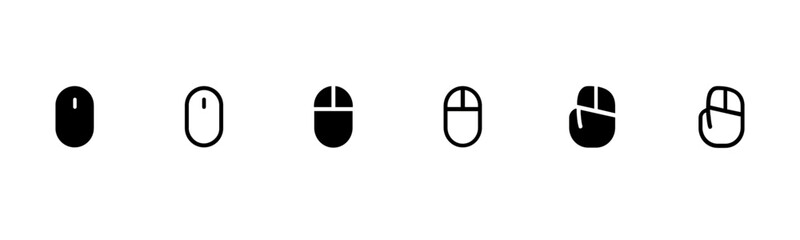 Mouse icon. Computer Mouse Icons set. Computer mouse vector icon. Editable illustration.