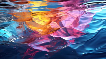 Water with a rainbow coloured UHD wallpaper
