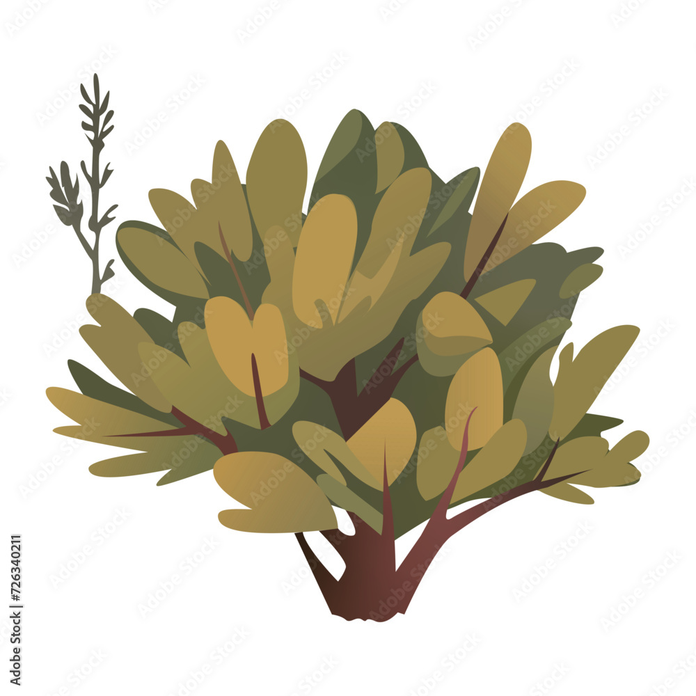 Poster tree elements of colorful set. this expertly crafted illustration seamlessly merges a forest tree as