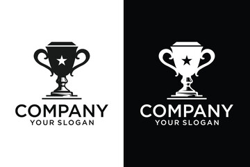 Championship or victory logo vector. Trophy logo