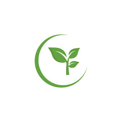 Earth Leaf Elegant Icon